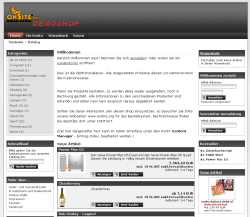 Online-Shop Screenshot